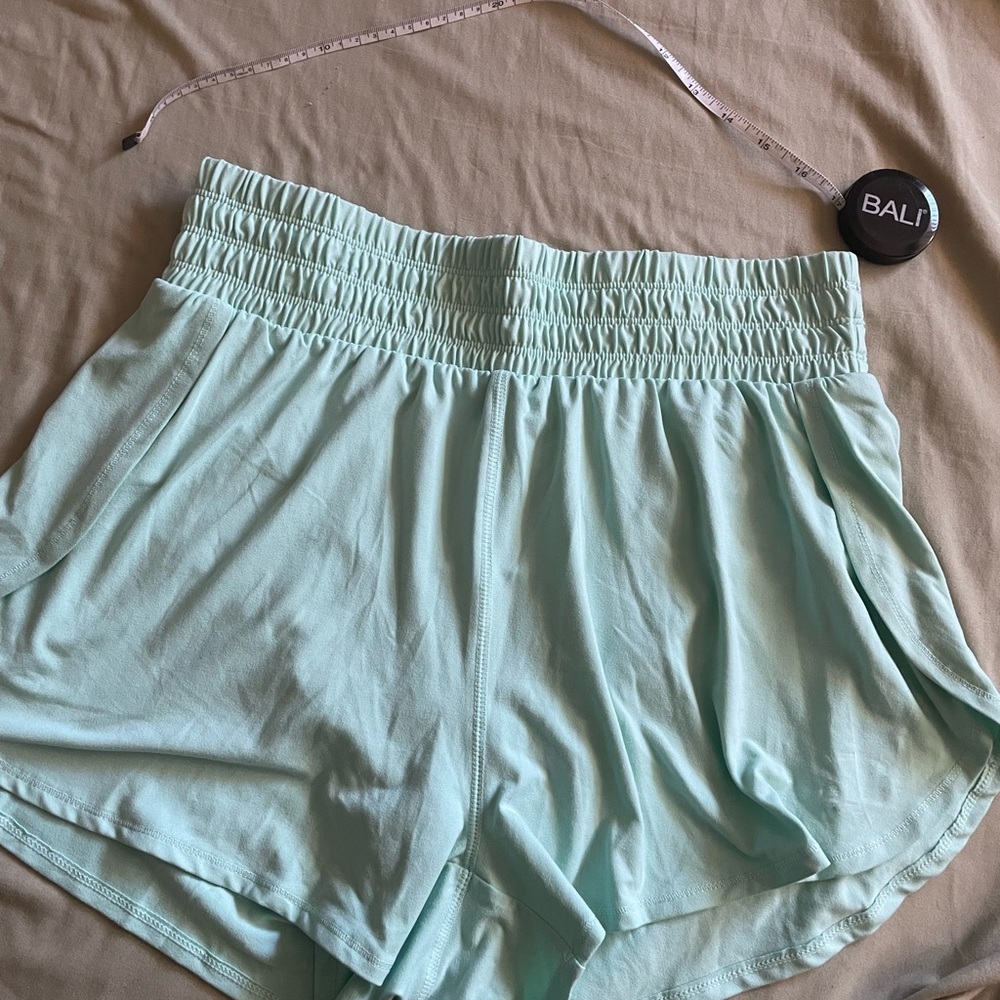 TALULAH Green Athletic Shorts with Elastic Waistband - Picture 9 of 9